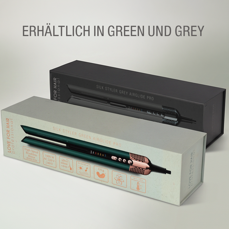 LOVE FOR HAIR Airglide Silk Styler Pro Grey